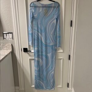 PUCCI  Coverup Maxi Dress sz 42/M NWT